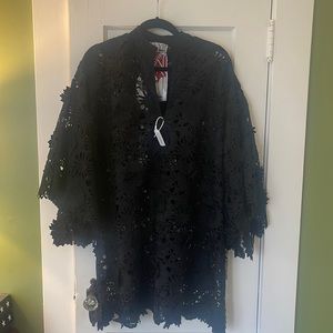 La vie style house black short caftan dress New with tags